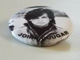Vintage John Cougar Mellencamp 1 1/4 " Across Pinback Button