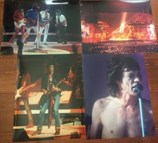 Set Of 3 - 11x14 Inch Photos Rolling Stones Mick Jagger Keith Richards