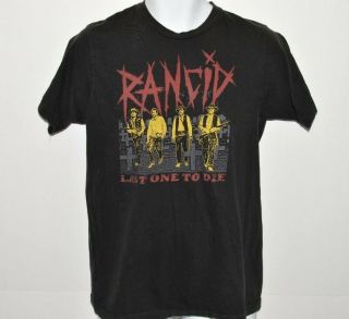 Rancid Concert T - Shirt 2009 Let The Dominoes Fall Tour Tultex Size Medium Last