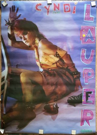 Cyndi Lauper Rare Poster 1984 / Apprx 22 X 31