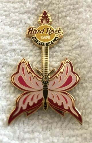 Hard Rock Cafe Myrtle Beach 2004 Tattoo Butterfly Guitar Series Pin - Le 500