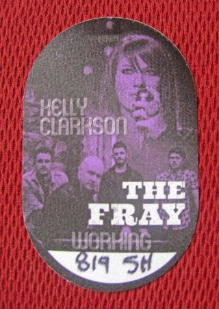 Kelly Clarkson W/ The Fray 2012 Concert Satin Cloth Pass