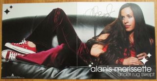 Alanis Morissette Signed Autographed Under Swept Rug 2 - Sided Advertising Flat