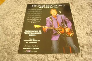 Sir Paul Mccartney Of Beatles 2002 