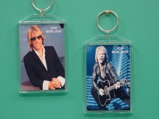 Jon Bon Jovi - With 2 Photos - Designer Collectible Gift Keychain 02