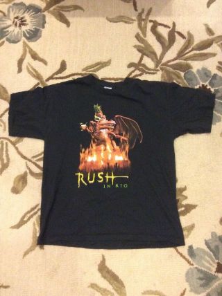 Rush Live In Rio Concert Promo Shirt Men 
