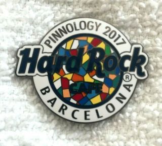Hard Rock Cafe Barcelona 2017 Pinnology Pin Event Classic City Logo Pin - Le 500