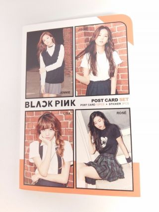 Blackpink Black Pink Photo Postcard Set Sticker Kpop Post Card Jennie Jisoo Rose