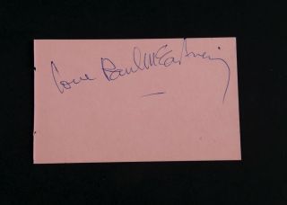 Beatles Paul Mccartney Autograph Wings Authentic Signed Autograph Book Page Psa