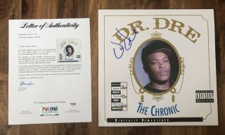Dr.  Dre Authentic Signed The Chronic Lp Album Autographed Psa/dna Certified Auth