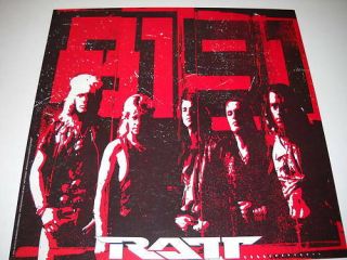 Ratt 2 - Sided Promo Decorator Flat From 1991 Perfect Con