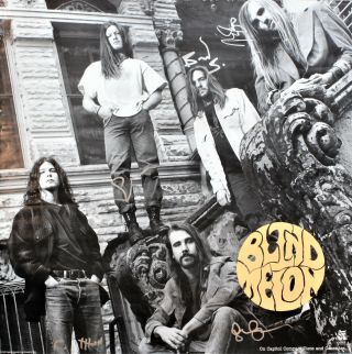 Blind Melon 1992 Promo Poster,  Hand Signed By Shannon Hoon And The Whole Band.