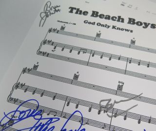 Brian Wilson THE BEACH BOYS Signed Autograph 