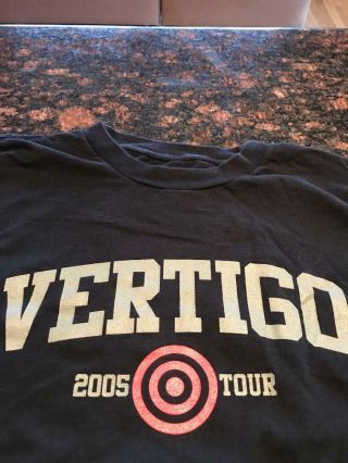 Vintage 2005 U2 " Vertigo Tour " Bullseye Licensed T - Shirt