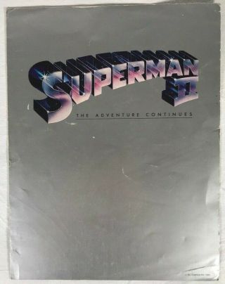 Superman Ii Movie Program Signed Autograph 6x Christopher Reeve Gene Hackman