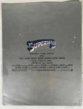 Superman II Movie Program Signed Autograph 6x Christopher Reeve Gene Hackman 2