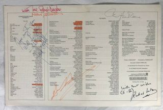 Superman II Movie Program Signed Autograph 6x Christopher Reeve Gene Hackman 3