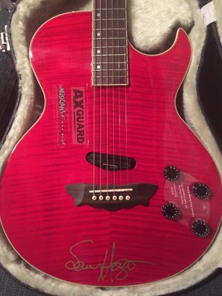 Sammy Hagar Signed 1997 Washburn Red Rocker Limited Edition Rr100 Guitar