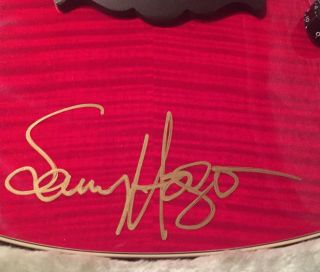 Sammy Hagar Signed 1997 Washburn Red Rocker Limited Edition RR100 Guitar 3
