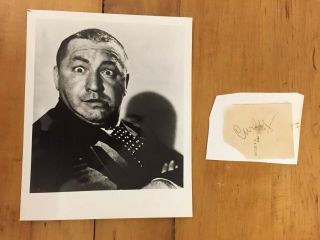 The Three Stooges Curly Howard Autograph Cut