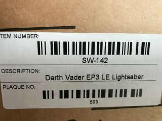Star Wars Darth Vader Revenge Of The Sith Lightsaber Master Replicas LE A, 7