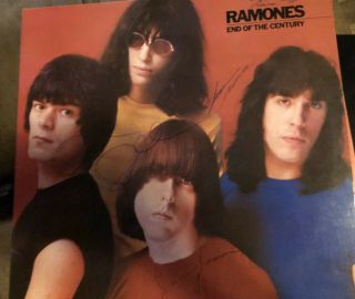 Fully Signed Ramones End Of The Century Album.