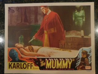 The Mummy Re - Release (r - 1951) Lobby Card,  C8 Very Fine