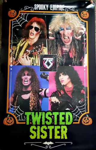 Twisted Sister Signed Spooky Empire Convention Backdrop Autographed 1 Of A Kind