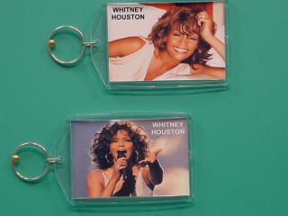 Whitney Houston - With 2 Photos - Designer Collectible Gift Keychain