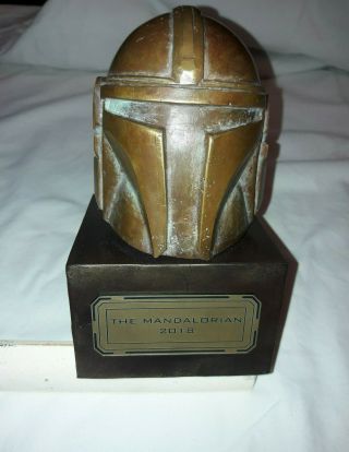 Star Wars The Mandalorion Series (2019) Bouty Hunter Employee Gift Bronze Statue 2