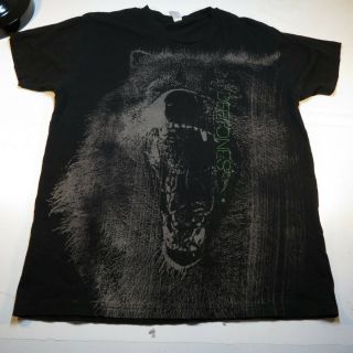 Deftones Concert Tour Tee T Shirt Sz Mens Xl Neon Wolf