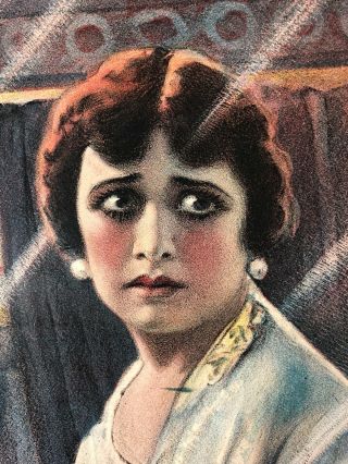 Rare Fox 1916 The Love Thief Greta Hartman Linen Backed Movie Poster 11