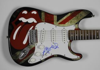 Keith Richards Rolling Stones Autograph Signed Guitar Fender Strat Epperson Jsa