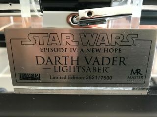 Star Wars Darth Vader A Hope Lightsaber Master Replicas LE VGC Episode IV 4