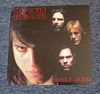 1990 Danzig Ii " Lucifuge " Heavy Metal Album Display Promo Flat