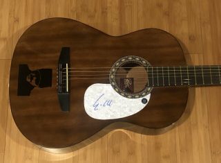 Eric Church Signed Autographed Walnut Acoustic Guitar W/,