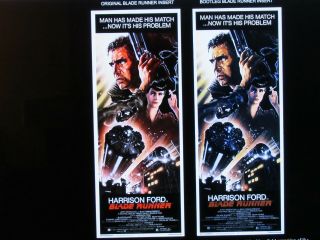 1982 AUTHENTIC 14x36 Poster BLADERUNNER Gorgeous Unfolded RARE 4