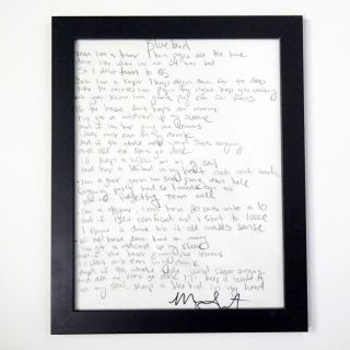 Miranda Lambert " Bluebird " Song Lyrics,  Signed Autographed By Miranda