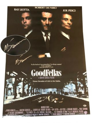 Martin Scorsese Signed Auto Goodfellas Fs Movie Poster Beckett Bas 1