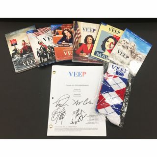 Veep Script Signed By Cast And Veep Swag