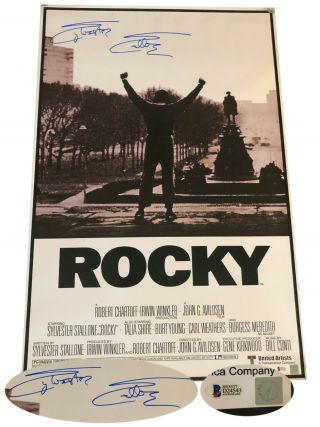 Sylvester Stallone Signed Auto Rocky Fs Movie Poster Bas Authentic Signings 4