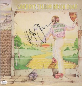 Elton John Signed Goodbye Yellow Brick Road Record Album Jsa Loa Y57038