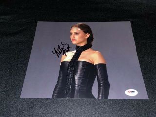 Natalie Portman Signed Photo Star Wars Black Swan Psa Jsa Rare 8x10