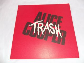 Alice Cooper Trash Poster 2 - Sided Flat 1989 IN STORE Promo 12x12 4