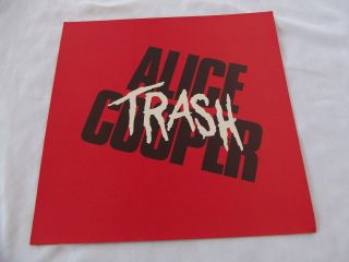 Alice Cooper Trash Poster 2 - Sided Flat 1989 IN STORE Promo 12x12 5