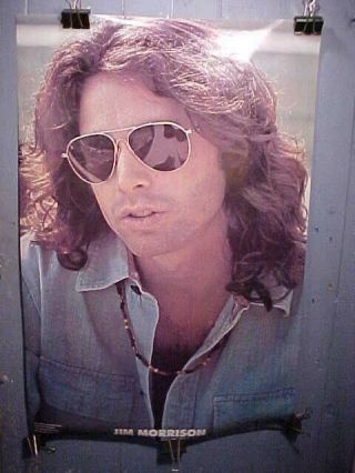 Orig 1978 Jim Morrison The Doors Poster 35 X 23 Photo Illustrated