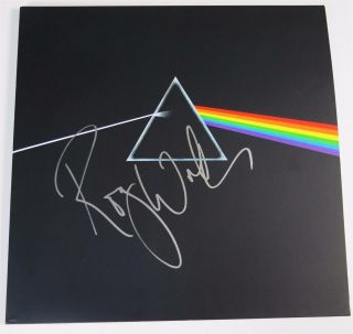 Roger Waters Pink Floyd Signed Autograph " Dark Side Of The Moon " Album Lp Fa Loa