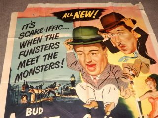 Vintage MOVIE POSTER 1953 Abbott & Costello Meet Dr.  Jekyll.  3 SHEET Universal 2