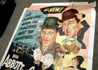Vintage MOVIE POSTER 1953 Abbott & Costello Meet Dr.  Jekyll.  3 SHEET Universal 6