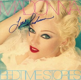 Madonna ‘bedtime Stories’ Signed Vinyl Lp Autograph (w/ Loa)